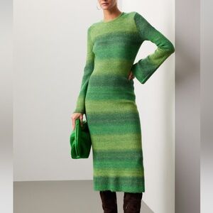 Simon miller axon green sweater dress